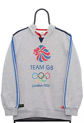 Buy Retro Adidas Team GB London Olympics Graphic Pullover Grey Hoodie - Small • 18£
