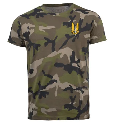 Buy SAS Army Military Special Forces Camouflage Camo T-Shirt  Men & Ladies Fit • 17.99£