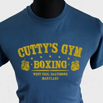 Buy Cuttys Gym T Shirt Boxing The Wire TV Sport Blue • 13.99£