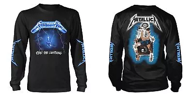 Buy Metallica - Ride The Lightning (Black) (NEW MENS LONG SLEEVE SHIRT ) • 27.08£