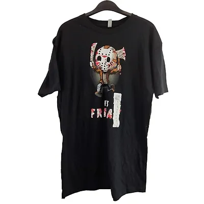 Buy Teeturtle Mens T-shirt Black Friday The 13th Round Neck Short Sleeve Size Large • 10.99£