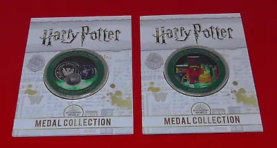 Buy Harry Potter TWO Official Collector Medal Medals Gringotts Coins & Potions • 7.99£