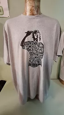 Buy Ian Brown Stone Roses Adored Lyrics T Shirt Size 2XL • 0.99£