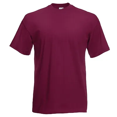 Buy Fruit Of The Loom Mens T Shirts Plain Cotton Short Sleeve T-shirt Tee Top New • 4.99£