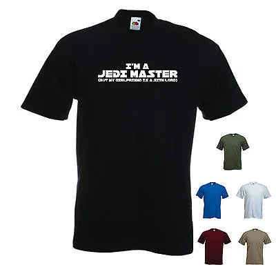 Buy 'I'm A Jedi Master But My Girlfriend Is A Sith Lord' Mens Star Wars T-shirt.  • 11.69£