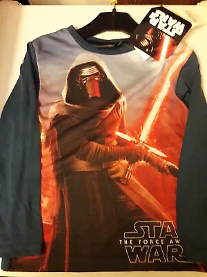 Buy Childrens Star Wars Kylo Ren Long Sleeve Tshirt 4 Years • 1£