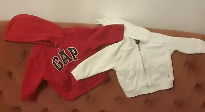 Buy Red Gap 6 - 12 Months Zip Up Hoodie Coat Hood Autumn Winter Xmas Christmas • 6.65£