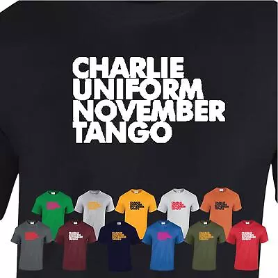 Buy Charlie Uniform November Tango Mans Funny Rude Offensive Unisex Gift T Shirt • 8.99£