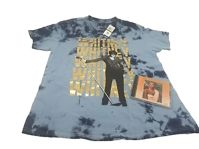 Buy Whitney Houston Whitney Graphic T Shirt Acid Wash SZ L & Music CD • 28.49£