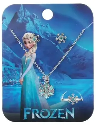 Buy Disney Frozen Elsa Princess Girls Gift Costume Jewellery Set • 6.99£