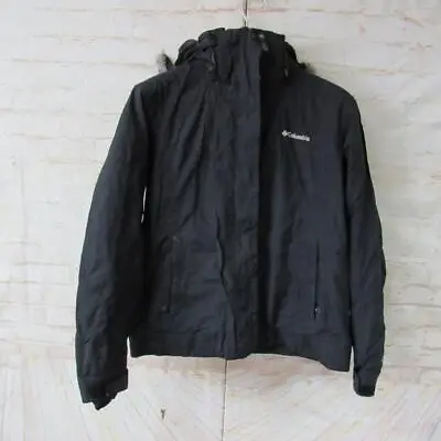 Buy Womens Columbia Hooded Zipped Winter Jacket Chest Size 38/40 Uk 12/14 Nc08573 • 17.95£
