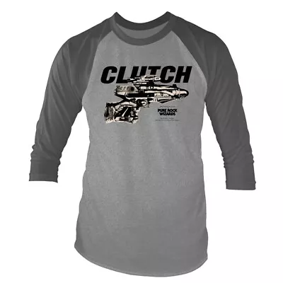 Buy Clutch - Pure Rock Wizards (NEW MENS 3/4 SLEEVED BASEBALL T-SHIRT ) • 15.55£