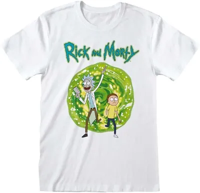 Buy Rick And Morty - Portal T-Shirt White • 14.31£