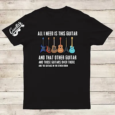 Buy Funny Guitar Lover  I Need All Guitars Top Funny  Men T-Shirts #FS #EDM • 11.99£