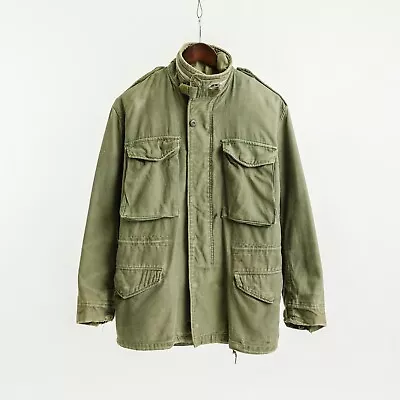 Buy Vintage 70s US Army M65 OG-107 Field Jacket Parka - Size Small  Made In USA • 65£