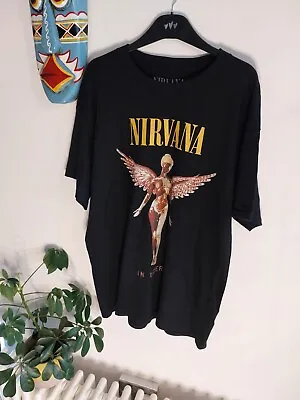 Buy Nirvana T Shirt In Utero Mens Small Black Cotton (Box11) Band • 11£