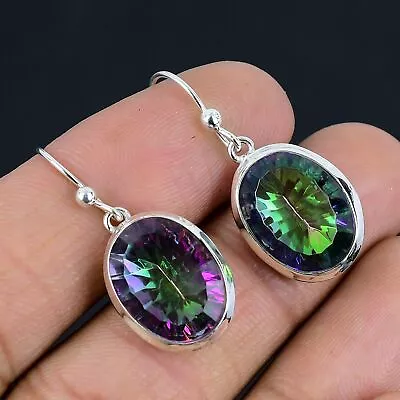 Buy Mystic Rainbow Topaz Gemstone Handmade 925 Sterling Silver Pendant Jewelry 1.42  • 21.18£