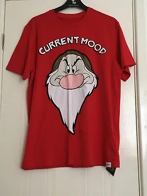 Buy Disney Grumpy Current Mood Red T Shirt New With Tags • 12£