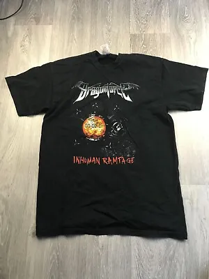 Buy Rare Dragonforce Inhuman Rampage Over Europe & Japan 2006 Tour Tshirt Band Tee M • 28£