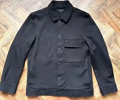 Buy COS Cotton-Twill Shirt Jacket, Black, S • 45£