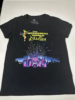 Buy Women Wonderful World Of Disney Store T-Shirt Tinkerbell Castle Magic Size M • 12.28£
