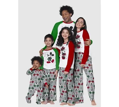 Buy Disney Mickey Mouse & Minnie Mouse Matching Family Pajamas Set ( MoM ) XL • 10.92£
