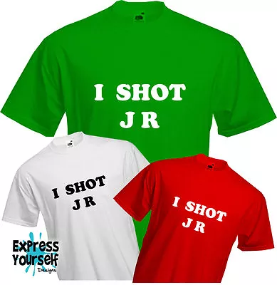 Buy I SHOT JR- T Shirt, Dallas, Retro, 80's. Fancy Dress, Fun, Cool, Quality, NEW • 9.99£