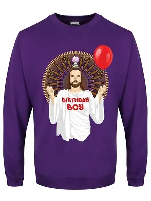 Buy Christmas Jumper Birthday Boy Men's Purple Sweater • 19.99£