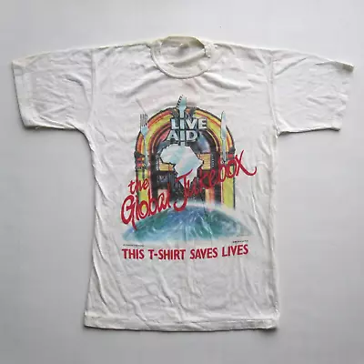 Buy Live Aid 1985 Official Concert T-Shirt Wembley Stadium UK Queen Freddie Mercury  • 195£