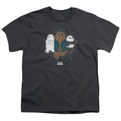 Buy We Bare Bears Jacket Kids Youth T Shirt Licensed Cartoons Tee Charcoal • 13.81£
