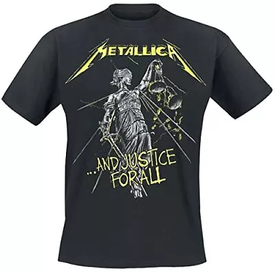 Buy METALLICA - And Justice For All Tracks Unisex Black T-Shirt Ex Ex Lar - J72z • 16.10£