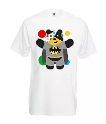Buy New Kids Men Women Spotty Batman Pudsey Bear T-Shirt Charity Children In Need • 7.99£