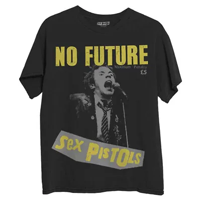 Buy Sex Pistols T-Shirt No Future Punk Rock Band Official Black New • 14.95£