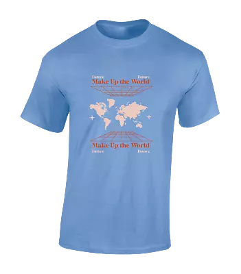 Buy Make Up The World Future Map Mens T Shirt Cool Modern Fashion Design Graffiti • 8.99£