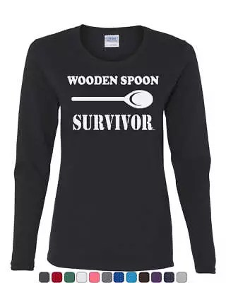 Buy Wooden Spoon Survivor Long Sleeve T-Shirt Funny College Humor • 28.30£