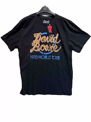 Buy Official David Bowie T Shirt 1978 World Tour Black Mens Classic Rock Tee Unisex • 14.89£