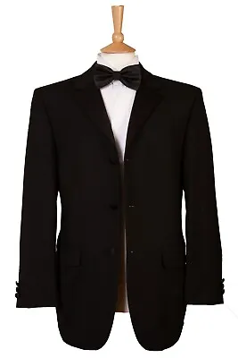 Buy Black Single Breasted Tuxedo Dinner Jacket Blazer Black Tie 3 Button Cruise Prom • 34.95£