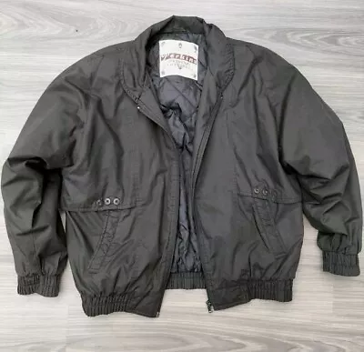 Buy Dorothy Perkins Ladies Vintage 80's/90's Black Shell Bomber Jacket Size 14  • 3£