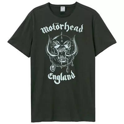 Buy Amplified Motorhead England Mens Charcoal T Shirt Motorhead Classic Tee T Shirt • 18.95£