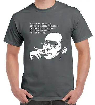 Buy Hunter S Thompson Drugs Quote Men's T-Shirt - Choice Of Colours - Gonzo • 12.95£