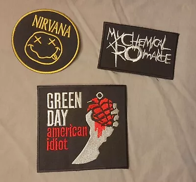 Buy Band Patches, My Chemical Romance, Green Day American Idiot, Nirvana • 17.50£