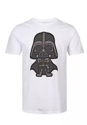 Buy Mens T-Shirt Star Wars Darth Vader Cartoon Print Short Sleeves Cotton Shirt Top • 10.36£