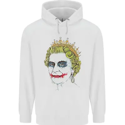 Buy Banksy The Queen Posing As The Joker Childrens Kids Hoodie • 17.99£