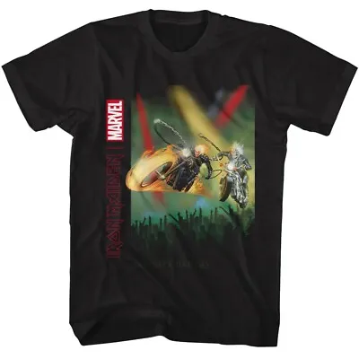 Buy Iron Maiden Infinite Dreams Marvel Comics Ghost Rider Men's T Shirt Band Merch • 41.76£