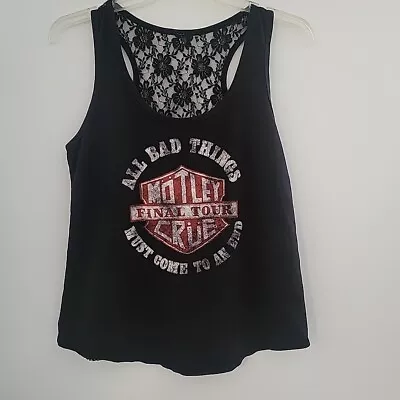 Buy Motley Crue Tank Lace Back Ladies Official Tour Merch • 18.94£