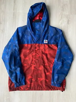 Buy Bathing Ape BAPE Red Blue Contrast Camoflage Pull-Over Large • 120£
