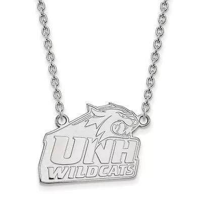 Buy University Of New Hampshire Wildcats Mascot Pendant Necklace In Sterling Silver • 76.13£