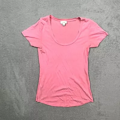 Buy Witchery Top T-shirt Women XS Extra Small Open Neck Short Sleeve Pink • 8.59£