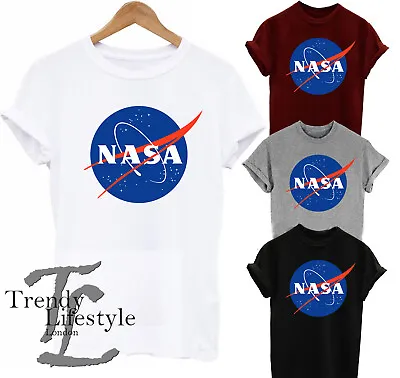 Buy Nasa Space Logo Print Astronaut  Trendy Geek Mens Kids Unisex T-shirt 4 Colors • 10.99£