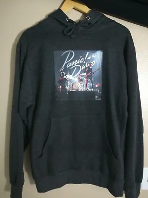 Buy Panic At The Disco Gray Hoodie Sweatshirt Size S Biff 07 Z9 • 18.48£